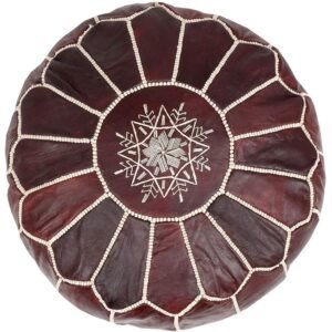 dark-brown-leather-moroccan-pouf-nz-local-shop-gift