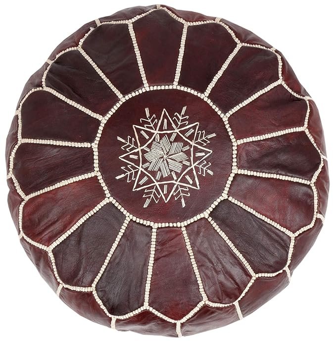 dark-brown-leather-moroccan-pouf-nz-local-shop-gift